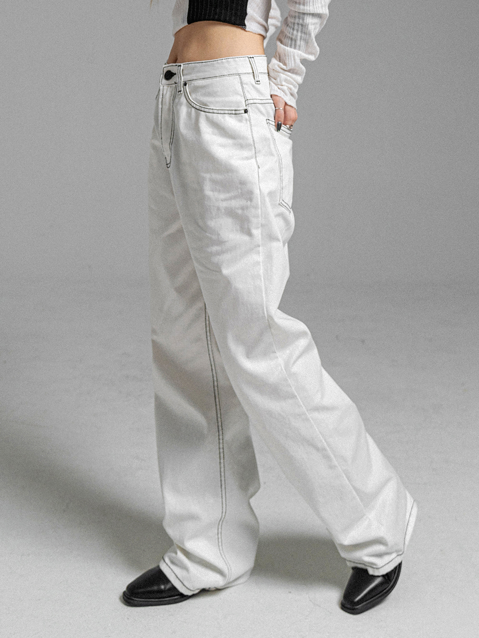 [WIDE] Stardom Jeans Ivory