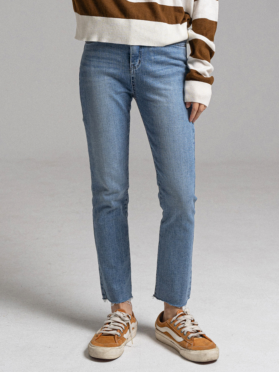 [STRAIGHT] Banding Jeans
