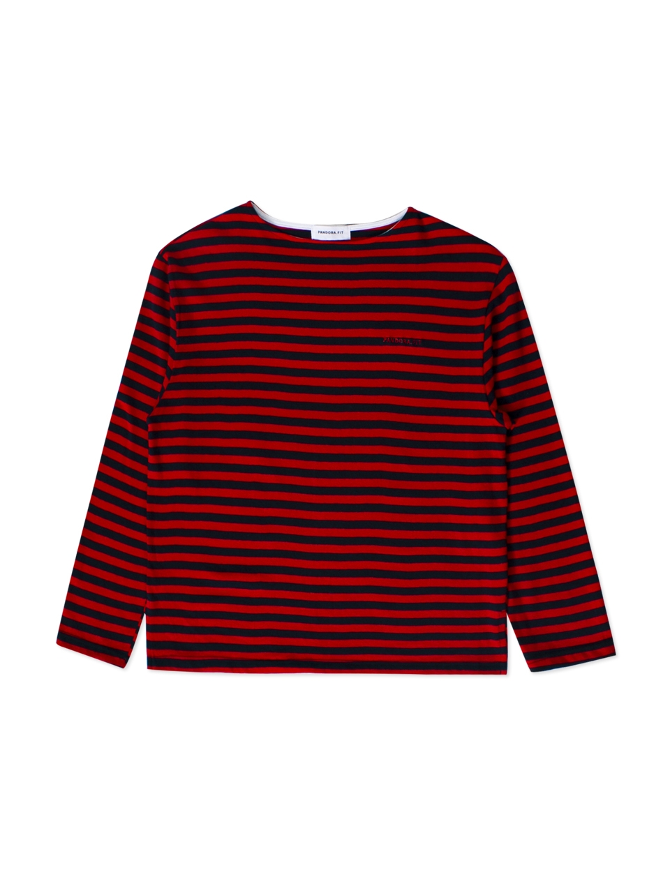 Woman Stripe T-Shirt Red